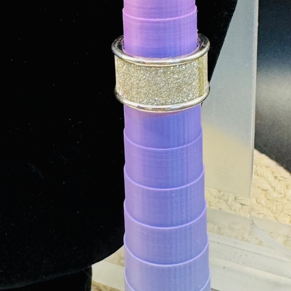 3 Piece Silver Necklace, Earrings, And Ring Set - Picture 5 of 8